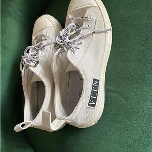 Valentino Garavani White Canvas Sneakers